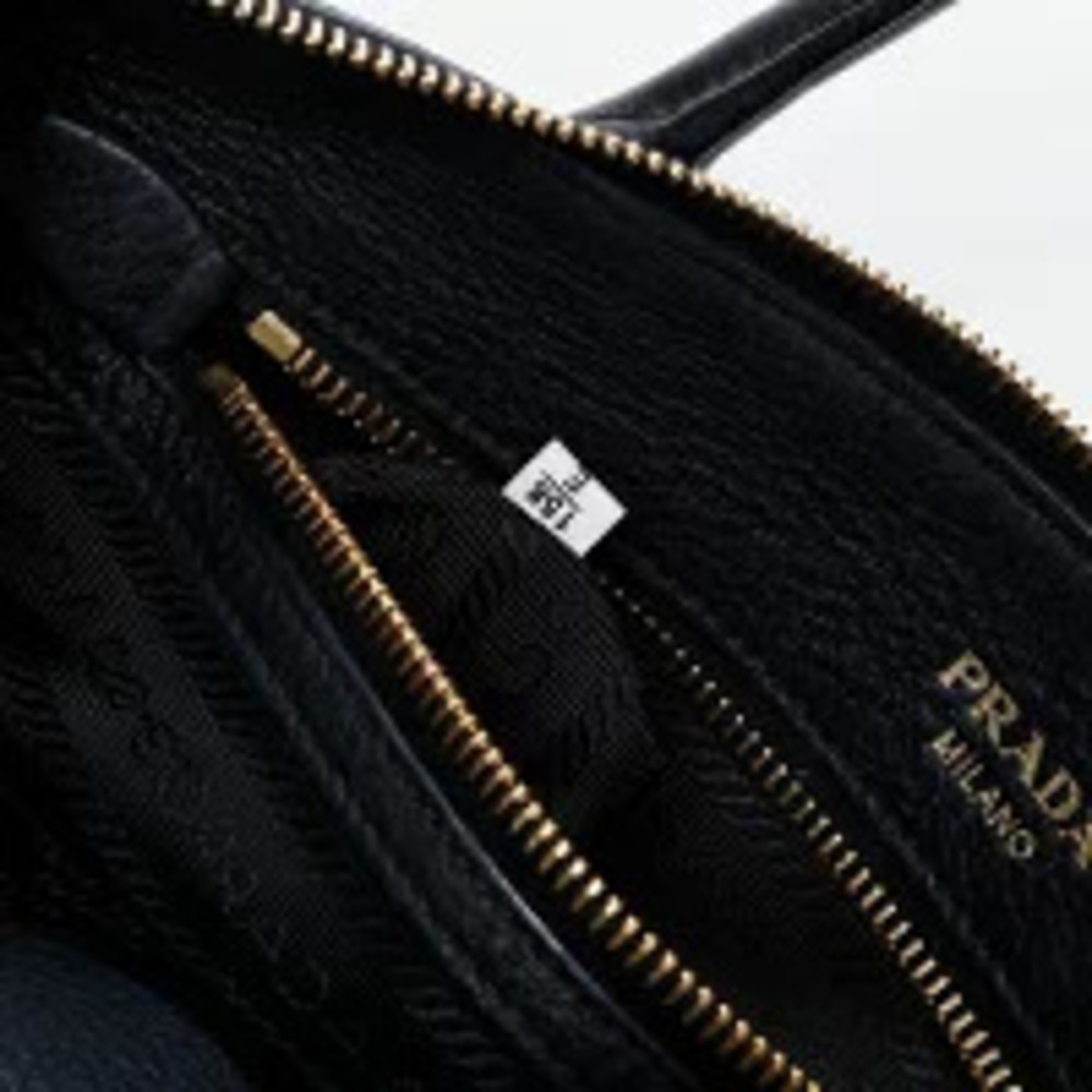 Prada Leather Shoulder Bag Black - Picture 12 of 13